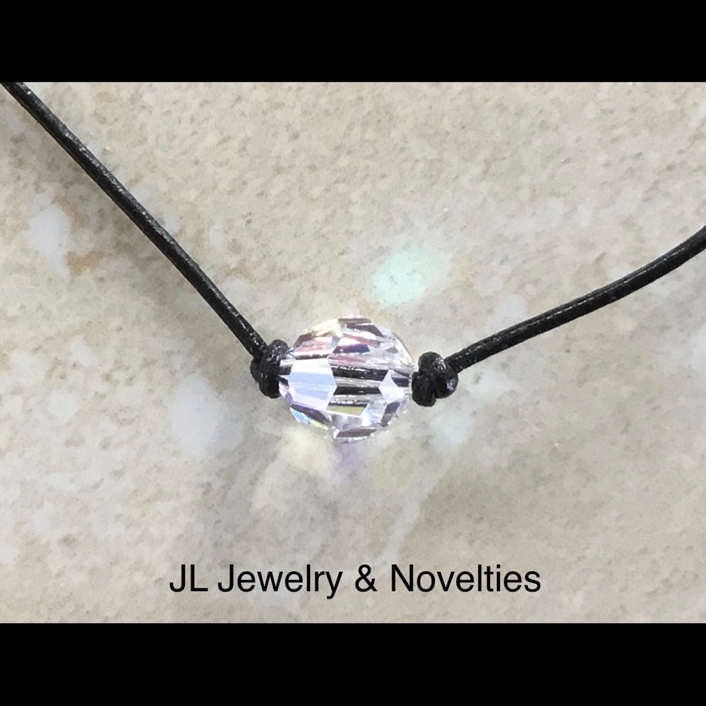 Swarovski Crystal AB Choker, April Birthstone